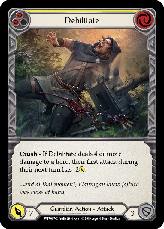 Image for Debilitate (Yellow) (WTR067) (Welcome to Rathe) - Flesh and Blood TCG