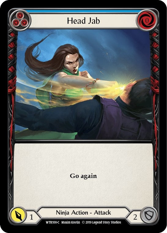 Image for Head Jab (Blue) (WTR100) (Welcome to Rathe) - Flesh and Blood TCG