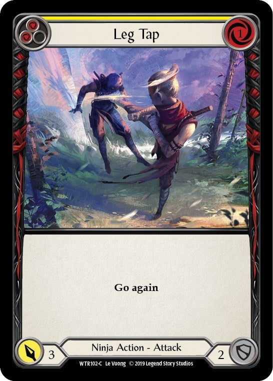 Image for Leg Tap (Yellow) (WTR102) (Welcome to Rathe) - Flesh and Blood TCG