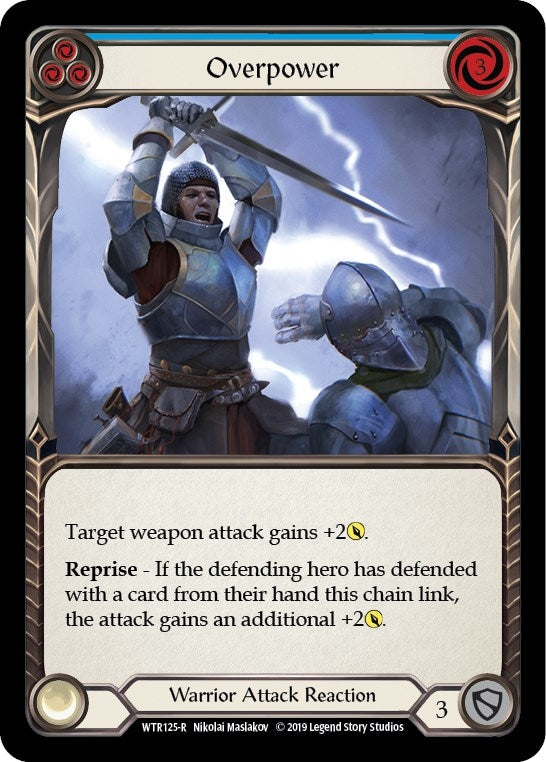 Image for Overpower (Blue) (WTR125) (Welcome to Rathe) - Flesh and Blood TCG
