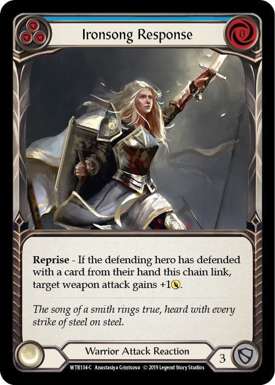 Image for Ironsong Response (Blue) (WTR134) (Welcome to Rathe) - Flesh and Blood TCG