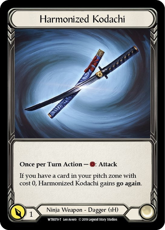 Image for Harmonized Kodachi // Romping Club (WTR078 // WTR003) (Welcome to Rathe) - Flesh and Blood TCG