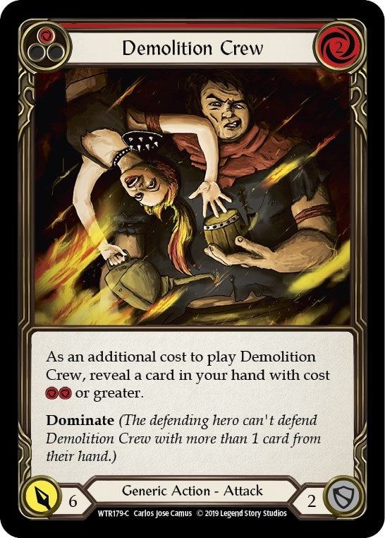 Image for Demolition Crew (Red) (WTR179) (Welcome to Rathe) - Flesh and Blood TCG