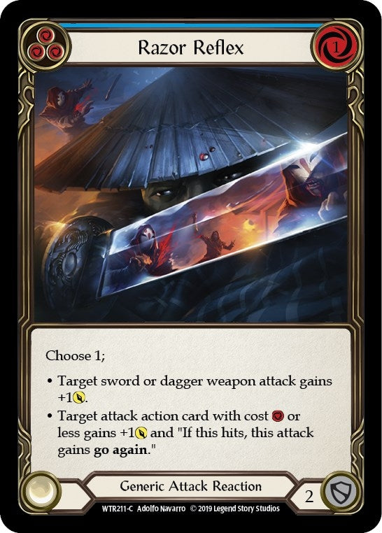 Image for Razor Reflex (Blue) (WTR211) (Welcome to Rathe) - Flesh and Blood TCG