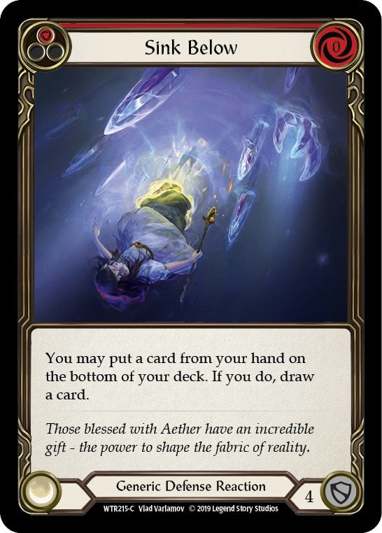 Image for Sink Below (Red) (WTR215) (Welcome to Rathe) - Flesh and Blood TCG