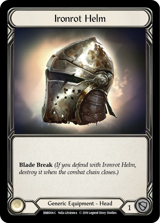 Image for Ironrot Helm (RNR004) (Hero Deck: Rhinar) - Flesh and Blood TCG