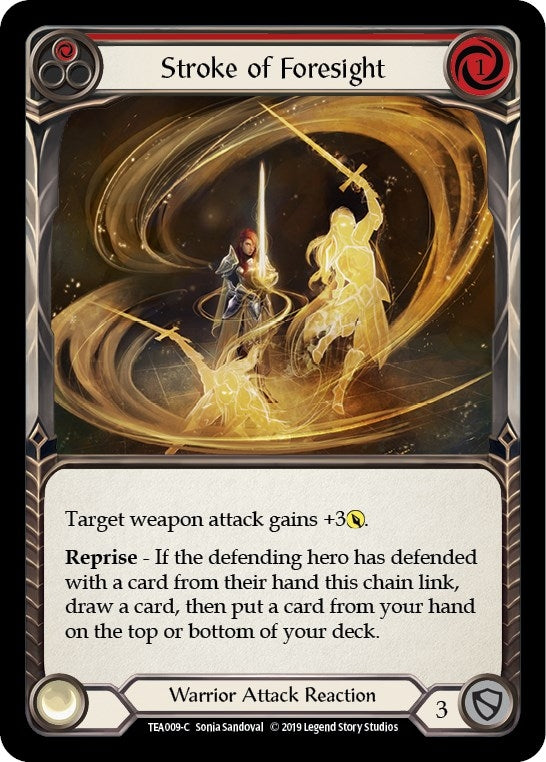 Image for Stroke of Foresight (Red) (TEA009) (Hero Deck: Dorinthea) - Flesh and Blood TCG
