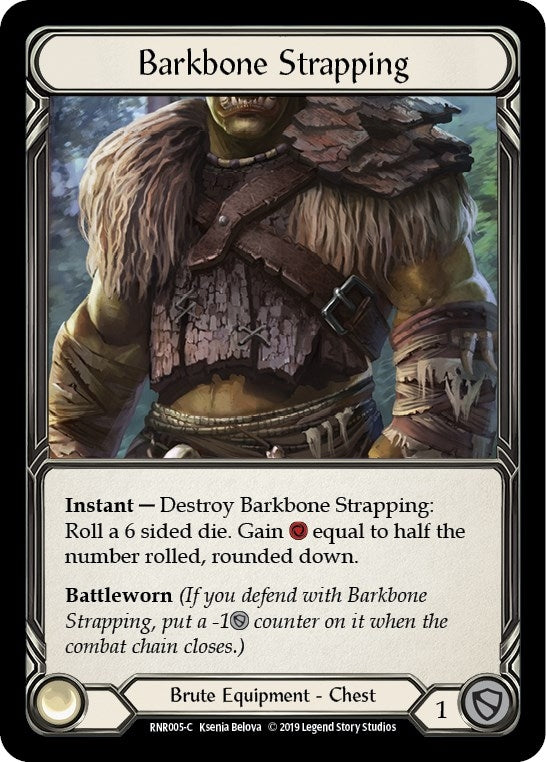Image for Barkbone Strapping (RNR005) (Hero Deck: Rhinar) - Flesh and Blood TCG