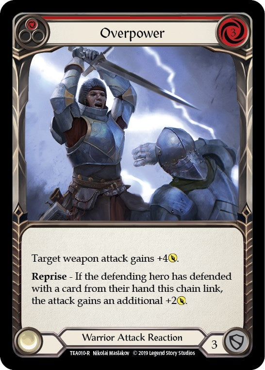 Image for Overpower (Red) (TEA010) (Hero Deck: Dorinthea) - Flesh and Blood TCG