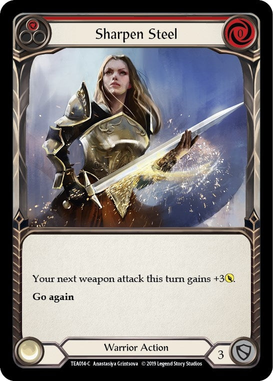 Image for Sharpen Steel (Red) (TEA014) (Hero Deck: Dorinthea) - Flesh and Blood TCG