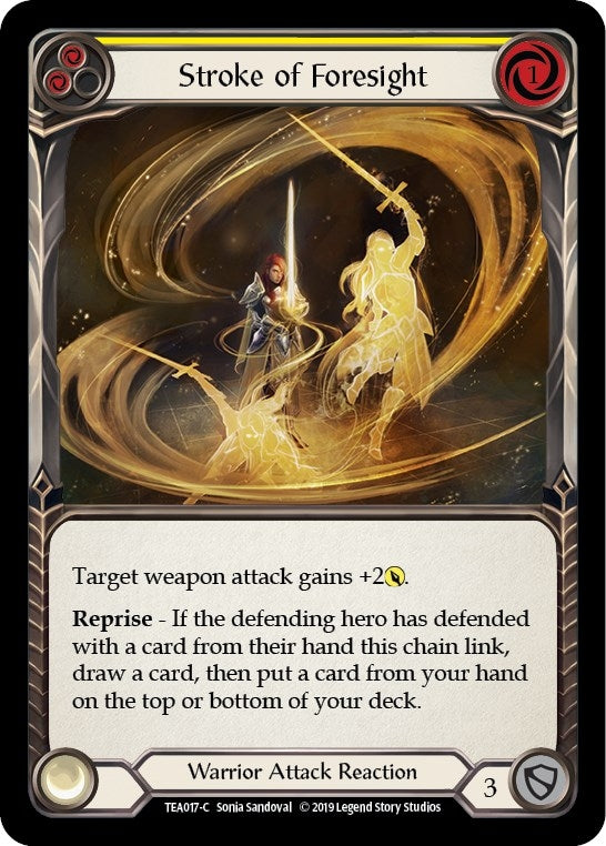 Image for Stroke of Foresight (Yellow) (TEA017) (Hero Deck: Dorinthea) - Flesh and Blood TCG