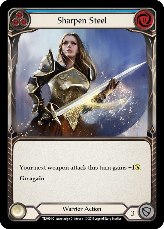 Image for Sharpen Steel (Blue) (TEA024) (Hero Deck: Dorinthea) - Flesh and Blood TCG