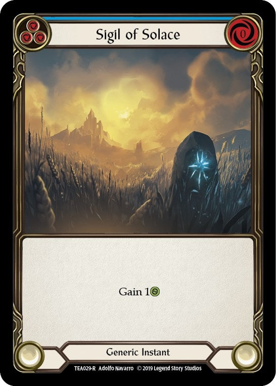 Image for Sigil of Solace (Blue) (TEA029) (Hero Deck: Dorinthea) - Flesh and Blood TCG