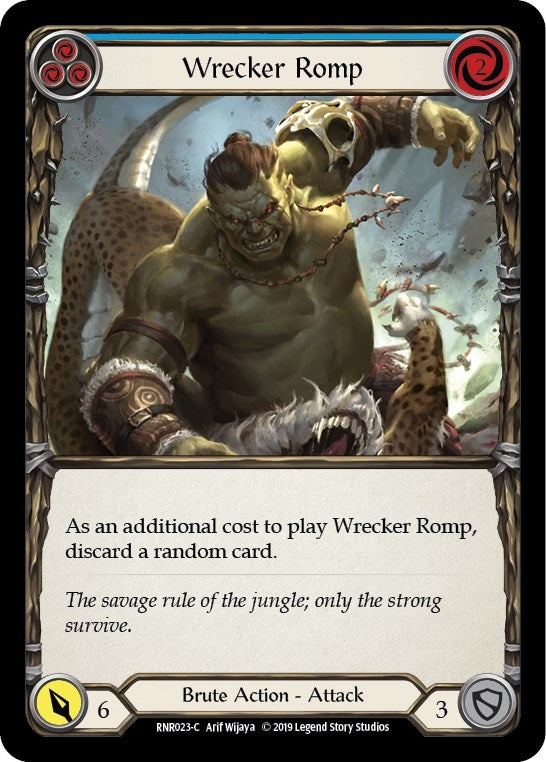 Image for Wrecker Romp (Blue) (RNR023) (Hero Deck: Rhinar) - Flesh and Blood TCG