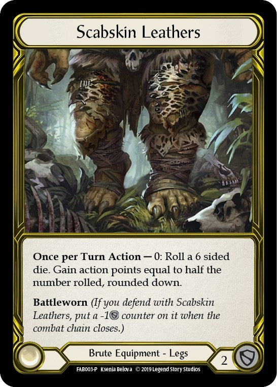 Image for Scabskin Leathers (Golden) - FAB003 (FAB003) (Flesh and Blood: Promo Cards) - Flesh and Blood TCG