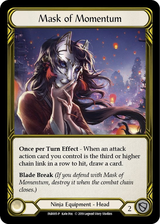 Image for Mask of Momentum (Golden) - FAB005 (FAB005) (Flesh and Blood: Promo Cards) - Flesh and Blood TCG