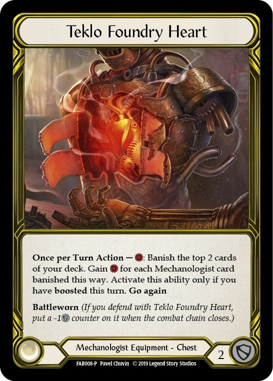 Image for Teklo Foundry Heart (Golden) - FAB008 (FAB008) (Flesh and Blood: Promo Cards) - Flesh and Blood TCG