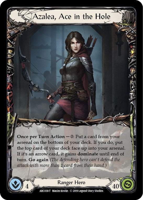 Image for Azalea, Ace in the Hole // Death Dealer (ARC038 // ARC040) (Arcane Rising) - Flesh and Blood TCG