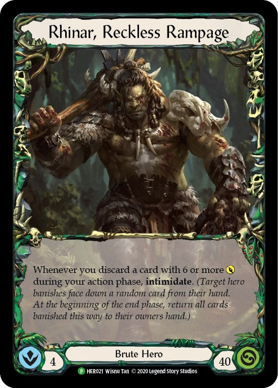 Image for Rhinar, Reckless Rampage (Rainbow) - HER021 (HER021) (Flesh and Blood: Promo Cards) - Flesh and Blood TCG