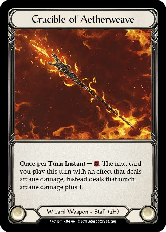 Image for Crucible of Aetherweave // Nebula Blade (ARC115 // ARC077) (Arcane Rising) - Flesh and Blood TCG
