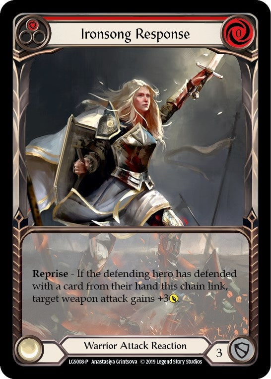 Image for Ironsong Response (Red) - LGS008 (LGS008) (Flesh and Blood: Promo Cards) - Flesh and Blood TCG