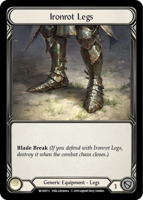 Image for Ironrot Legs (BVO007) (Hero Deck: Bravo) - Flesh and Blood TCG