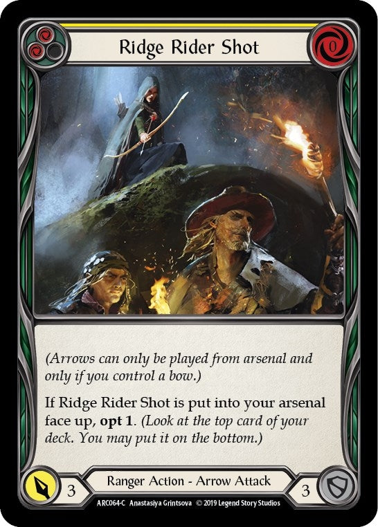 Image for Ridge Rider Shot (Yellow) (ARC064) (Arcane Rising) - Flesh and Blood TCG
