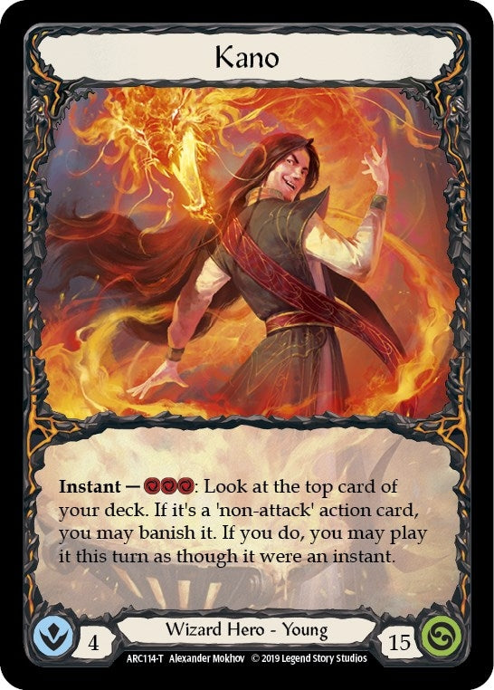Image for Kano // Kano, Dracai of Aether (ARC114 // ARC113) (Arcane Rising) - Flesh and Blood TCG