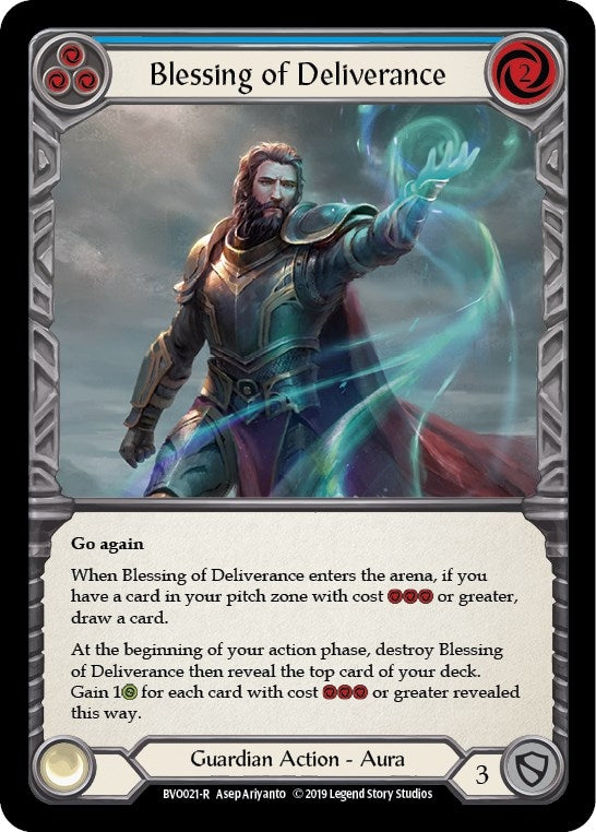 Image for Blessing of Deliverance (Blue) (BVO021) (Hero Deck: Bravo) - Flesh and Blood TCG