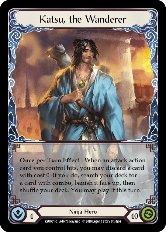 Image for Katsu, the Wanderer (KSU001) (Hero Deck: Katsu) - Flesh and Blood TCG