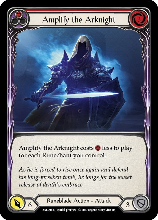 Image for Amplify the Arknight (Red) (ARC094) (Arcane Rising) - Flesh and Blood TCG