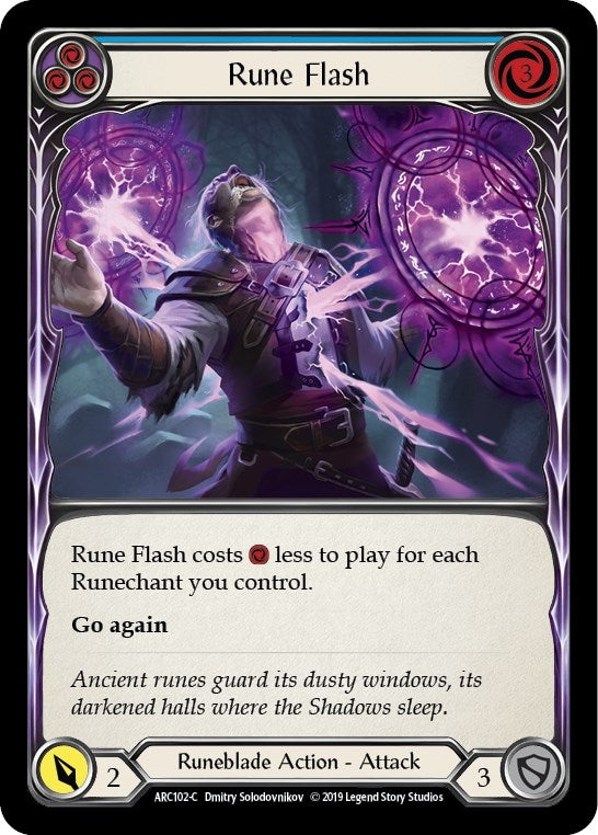 Image for Rune Flash (Blue) (ARC102) (Arcane Rising) - Flesh and Blood TCG