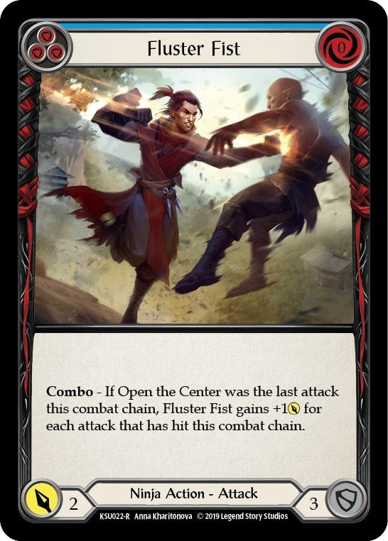 Image for Fluster Fist (Blue) (KSU022) (Hero Deck: Katsu) - Flesh and Blood TCG