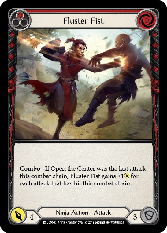 Image for Fluster Fist (Red) (KSU010) (Hero Deck: Katsu) - Flesh and Blood TCG