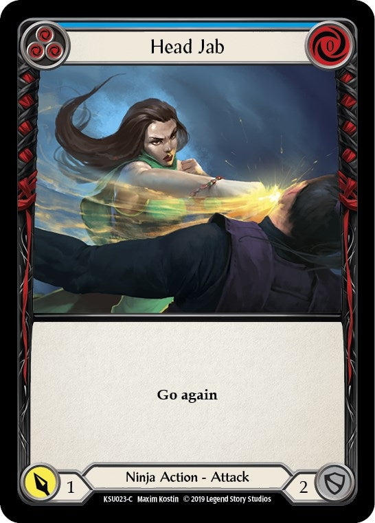 Image for Head Jab (Blue) (KSU023) (Hero Deck: Katsu) - Flesh and Blood TCG