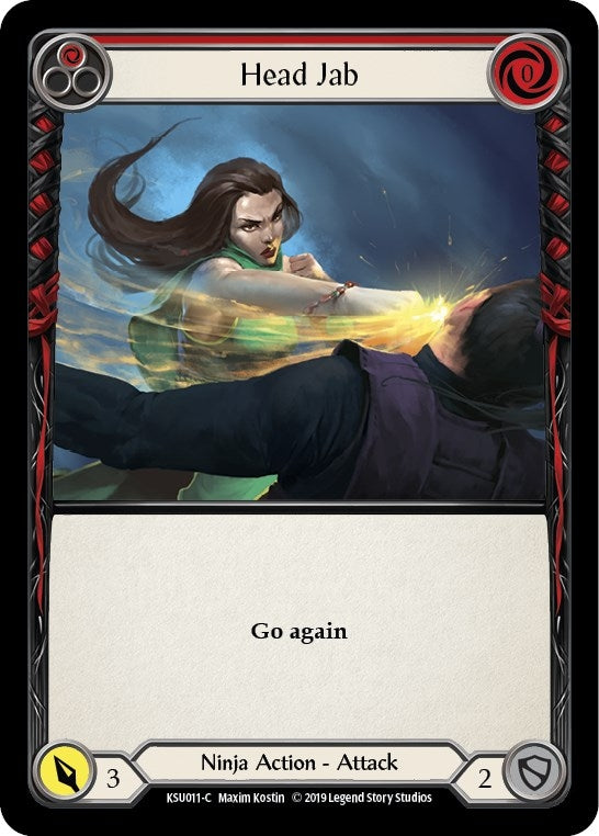 Image for Head Jab (Red) (KSU011) (Hero Deck: Katsu) - Flesh and Blood TCG