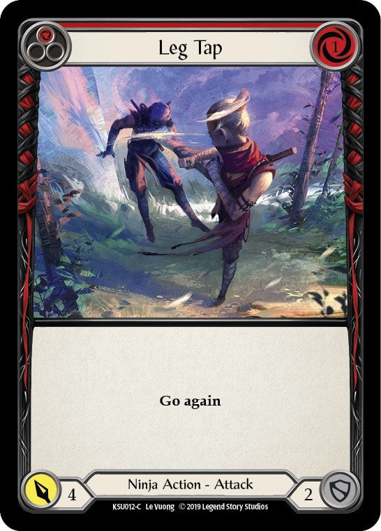 Image for Leg Tap (Red) (KSU012) (Hero Deck: Katsu) - Flesh and Blood TCG