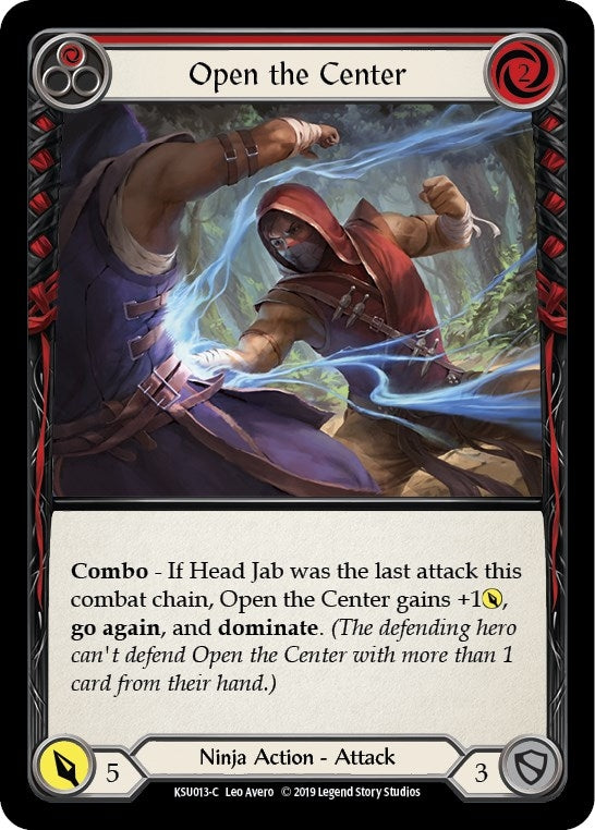 Image for Open the Center (Red) (KSU013) (Hero Deck: Katsu) - Flesh and Blood TCG