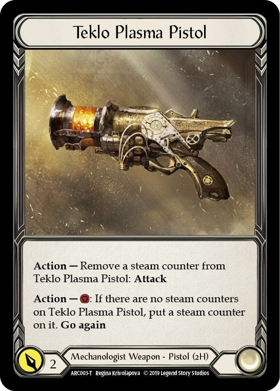 Image for Teklo Plasma Pistol // Viserai, Rune Blood (ARC003 // ARC075) (Arcane Rising) - Flesh and Blood TCG