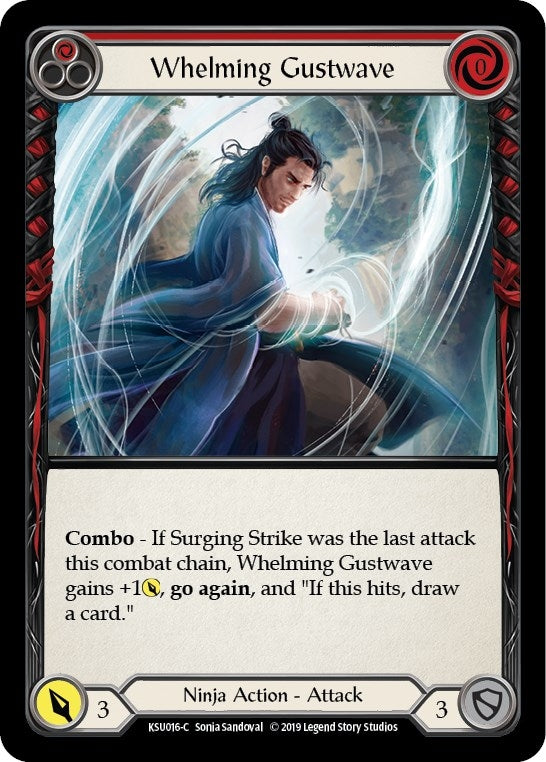 Image for Whelming Gustwave (Red) (KSU016) (Hero Deck: Katsu) - Flesh and Blood TCG