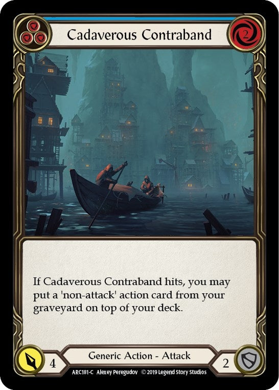 Image for Cadaverous Contraband (Blue) (ARC181) (Arcane Rising) - Flesh and Blood TCG