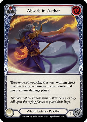 Image for Absorb in Aether (Red) (ARC123) (Arcane Rising) - Flesh and Blood TCG