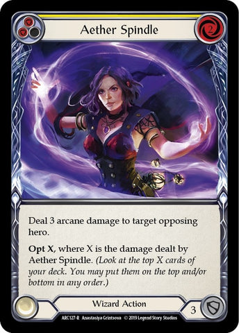 Image for Aether Spindle (Yellow) (ARC127) (Arcane Rising) - Flesh and Blood TCG
