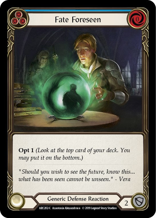 Image for Fate Foreseen (Blue) (ARC202) (Arcane Rising) - Flesh and Blood TCG