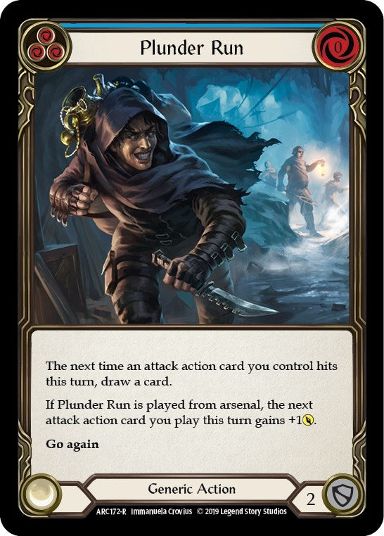 Image for Plunder Run (Blue) (ARC172) (Arcane Rising) - Flesh and Blood TCG