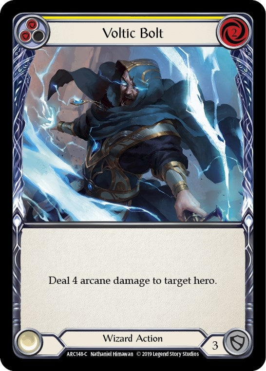 Image for Voltic Bolt (Yellow) (ARC148) (Arcane Rising) - Flesh and Blood TCG
