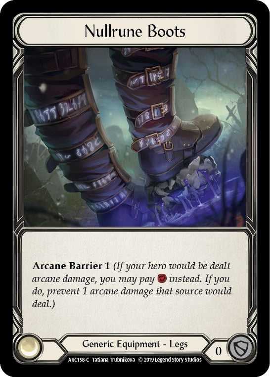 Image for Nullrune Boots (ARC158) (Arcane Rising) - Flesh and Blood TCG
