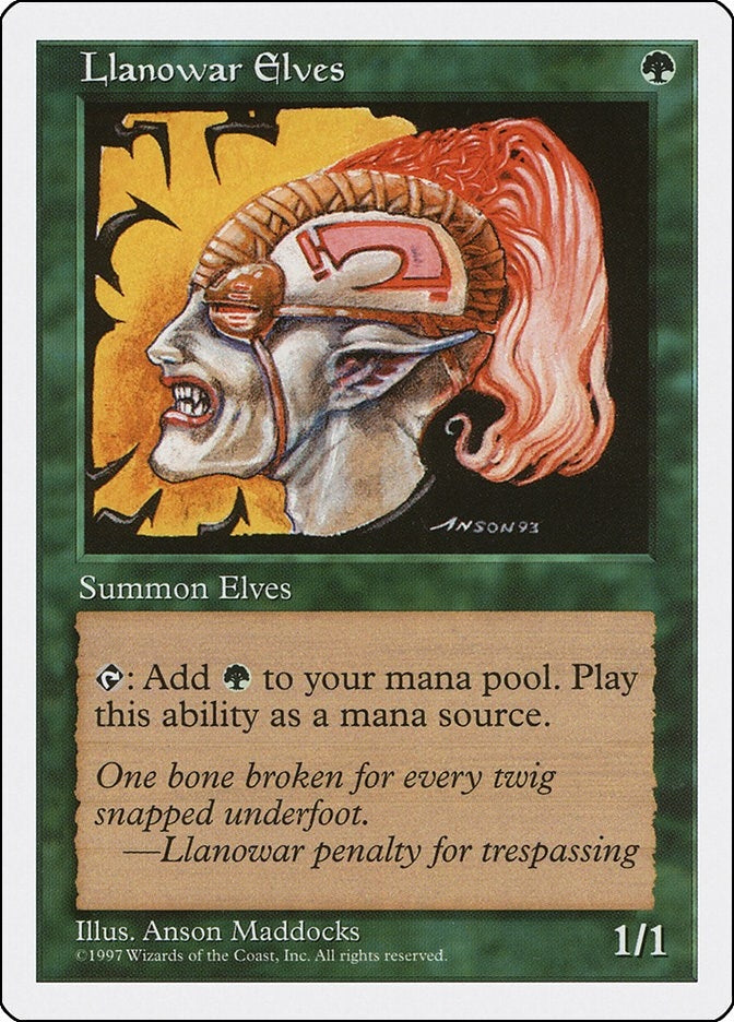 Image for Llanowar Elves [Fifth Edition]