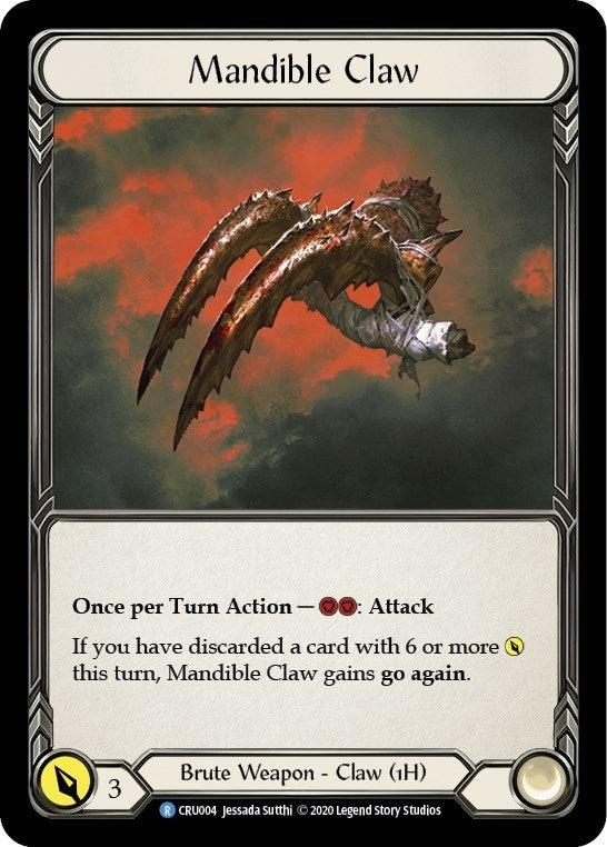 Image for Mandible Claw (CRU004) (Crucible of War) - Flesh and Blood TCG