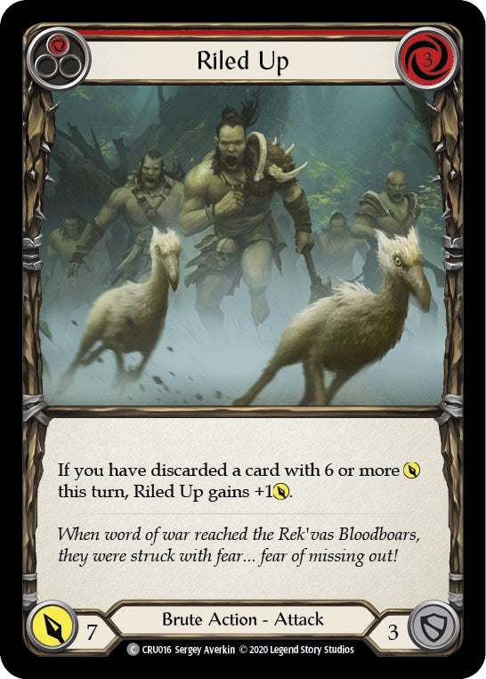 Image for Riled Up (Red) (CRU016) (Crucible of War) - Flesh and Blood TCG